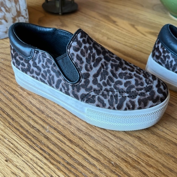 Ash Women’s Sneakers 35 Slip On’s Cheetah Leopard Animal  Print Platform - Picture 8 of 9